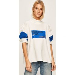 Local Heroes - Bluza Breaking News. Białe bluzy damskie LOCAL HEROES, s, z nadrukiem, z bawełny, bez rękawów, bez kaptura. W wyprzedaży za 169,90 zł.
