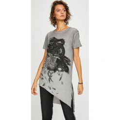 Medicine - Top. Szare topy damskie marki MEDICINE, l, z nadrukiem, z bawełny, z okrągłym kołnierzem. W wyprzedaży za 39,90 zł.