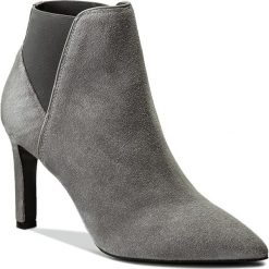 Botki GINO ROSSI - Savona DSH555-Z14-RC00-8500-0 90. Szare buty zimowe damskie Gino Rossi, z materiału, na obcasie. W wyprzedaży za 289,00 zł.