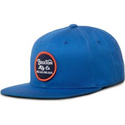 Czapka z daszkiem BRIXTON - Wheeler Snapback 00375 River Blue. Niebieskie czapki męskie Brixton, bez wzorów, z bawełny. W wyprzedaży za 99,00 zł.