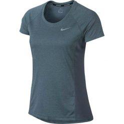 Topy sportowe damskie: Nike Koszulka damska Dry Miler Top Crew niebieska r. L (831530 497)