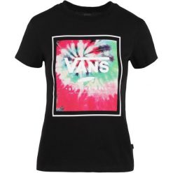 Vans Wm Boxed Dye, Black, S. Czarne bluzki sportowe damskie marki Vans, s, z nadrukiem, z bawełny, bez kołnierzyka, z krótkim rękawem, krótkie, bez kaptura. W wyprzedaży za 89,00 zł.