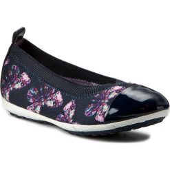 Baleriny GEOX - J Piuma Ball B J62B0B 0AN02 C4002 Navy. Niebieskie baleriny dziewczęce marki Geox, z materiału. W wyprzedaży za 169,00 zł.