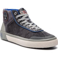 Sneakersy NAPAPIJRI - Jakob 17833986 Dark Grey N88. Szare sneakersy męskie Napapijri, na co dzień, z aplikacjami, ze skóry, klasyczne, bez zapięcia. W wyprzedaży za 279,00 zł.