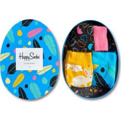Happy Socks - Skarpety Easter Gift Box (3-pak). Niebieskie skarpetki męskie marki Happy Socks, z bawełny. W wyprzedaży za 79,90 zł.