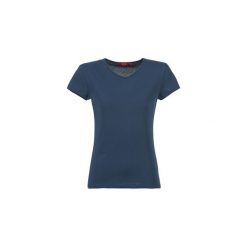 T-shirty z krótkim rękawem BOTD EFLOMU. Niebieskie t-shirty damskie marki BOTD, xl, bez wzorów, bez kołnierzyka. Za 39,00 zł.