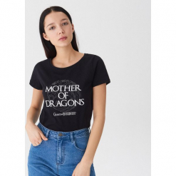 Koszulka Gra o tron - Czarny. Czarne t-shirty damskie House, l. Za 39,99 zł.