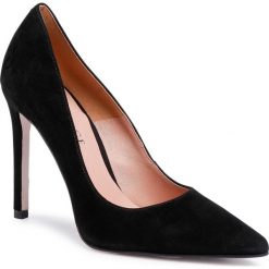Szpilki EVA MINGE - EM-10-07-000758 801. Czarne półbuty damskie Eva Minge, bez wzorów, ze skóry, eleganckie, bez obcasa, na obcasie, bez zapięcia. Za 449,00 zł.
