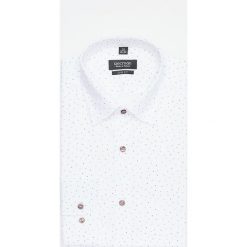 Koszula coline 2978 długi rękaw slim fit biały. Białe koszule męskie Recman, m, bez wzorów, bez kołnierzyka, z długim rękawem. Za 169,00 zł.