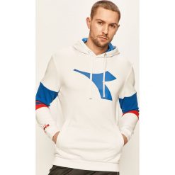 Diadora - Bluza. Białe bluzy męskie Diadora, s, bez wzorów, z bawełny, z kapturem, bez rękawów, z kapturem. Za 189,90 zł.