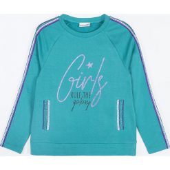 Coccodrillo - Bluza dziecięca 128-158 cm. Zielone bluzy dziewczęce COCCODRILLO, z nadrukiem, z dzianiny, bez rękawów, bez kaptura. Za 89,90 zł.