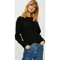 Vila - Sweter Sia. Czarne swetry damskie Vila, s, bez wzorów, z poliesteru, z krótkim rękawem, krótkie, bez kaptura. W wyprzedaży za 59,90 zł.