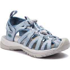 Sandały KEEN - Whisper 1020326 Citadel/Blue Mirage. Niebieskie klapki damskie Keen, bez wzorów, z tworzywa sztucznego, sportowe, bez obcasa, bez zapięcia, outdoorowe. Za 379,95 zł.