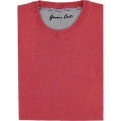 Sweter PIETRO SWTGGxx-0007SP. Czerwone swetry męskie Giacomo Conti, m, z aplikacjami, z wełny, bez kołnierzyka, bez kaptura. Za 199,00 zł.