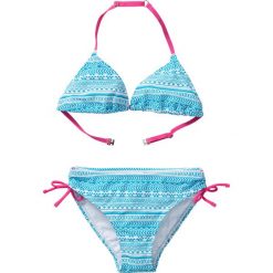 Stroje dwuczęściowe dziewczęce: Bikini dziewczęce (2 części) bonprix niebiesko-biały