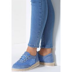 Niebieskie Espadryle Secretive. Niebieskie espadryle damskie marki vices, bez wzorów, bez obcasa, na płaskiej podeszwie. Za 59,99 zł.