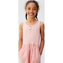 Mango Kids - Sukienka dziecięca Monic 104-152 cm. Niebieskie sukienki dziewczęce Mango Kids, bez wzorów, z elastanu, casualowe, bez rękawów, mini, rozkloszowane. Za 79,90 zł.