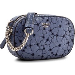 Torebka GUESS - Jayne (SG) Mini-Bag HWSG69 61700 BLU. Niebieskie listonoszki damskie marki Guess, z aplikacjami. W wyprzedaży za 279,00 zł.