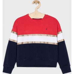 Tommy Hilfiger - Bluza dziecięca 110-176 cm. Bluzy dziewczęce TOMMY HILFIGER, z nadrukiem, z elastanu, bez rękawów, bez kaptura. W wyprzedaży za 219,90 zł.