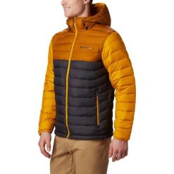 Kurtka Columbia Powder Lite 1693931012 - czarny || pomarańczowy. Czarne kurtki męskie Columbia, xxl, bez wzorów, bez kaptura. Za 431,19 zł.
