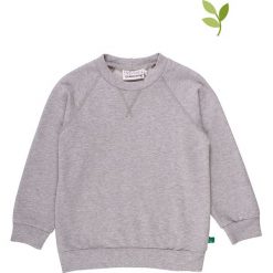 Bluza w kolorze szarym. Szare bluzy niemowlęce Fred's World by GREEN COTTON, bez wzorów, z bawełny, bez rękawów, bez kaptura. W wyprzedaży za 95,95 zł.