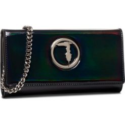 Torebka Trussardi Jeans Alba Pouch Mirror 75B00928. Czarne torebki klasyczne damskie Trussardi Jeans, bez wzorów, z jeansu, wizytowe, bez dodatków. W wyprzedaży za 259,00 zł.