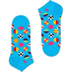 Happy Socks - Skarpety Low (2 pack). Niebieskie skarpetki męskie Happy Socks, bez wzorów, z elastanu. Za 54,90 zł.