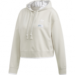 Bluza adidas Originals Cropped DU9936. Bluzy damskie Adidas, z aplikacjami, z bawełny, z krótkim rękawem, długie, bez kaptura. W wyprzedaży za 159,99 zł.