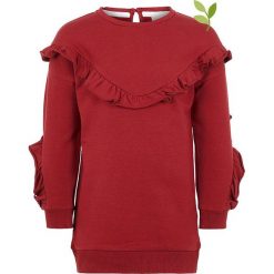 Bluza "Oya" w kolorze czerwonym. Czerwone bluzy niemowlęce name it girls, bez wzorów, z bawełny, bez rękawów, bez kaptura. W wyprzedaży za 49,95 zł.