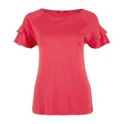 S.Oliver T-Shirt Damski 40 Czerwony. Czerwone t-shirty damskie S.Oliver, s, z okrągłym kołnierzem. W wyprzedaży za 59,00 zł.