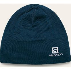 Salomon - Czapka. Niebieskie czapki męskie Salomon, na zimę, bez wzorów, z bawełny. Za 99,90 zł.