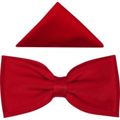 Czerwona mucha męska - szeroka B41. Czerwone muszki męskie Modini Moda Męska, na co dzień, bez wzorów, z tkaniny, eleganckie. W wyprzedaży za 45,00 zł.