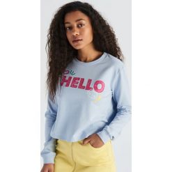 Bluza z kolorowym nadrukiem - Niebieski. Niebieskie bluzy damskie marki Sinsay, s, z nadrukiem, bez rękawów, bez kaptura. Za 29,99 zł.