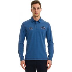 Galvanni koszulka polo męska Redcliffe L niebieski. Niebieskie koszulki męskie GALVANNI, m, bez wzorów, z bawełny, eleganckie, bez rękawów. W wyprzedaży za 299,00 zł.