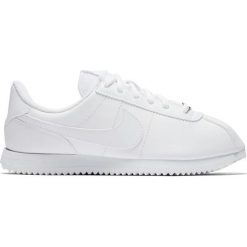 BUTY CORTEZ BASIC SL. Białe buty sportowe damskie Nike, bez wzorów, ze skóry, młodzieżowe, do biegania, Nike Cortez. Za 279,99 zł.