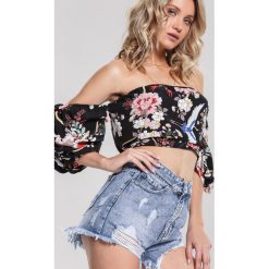 Niebieskie Szorty Mores. Niebieskie szorty damskie other, xl, w paski, z jeansu. Za 99,99 zł.