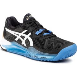 Buty ASICS - Gel-Resolution 8 Clay 1041A076 Black/White 001. Czarne buty sportowe męskie Asics, z tworzywa sztucznego, bez zapięcia, tenisowe. Za 579,00 zł.