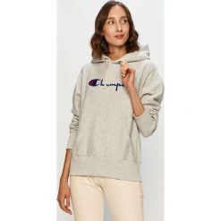 Champion - Bluza. Czarne bluzy damskie Champion, s, z aplikacjami, z bawełny, z długim rękawem, długie, z kapturem. Za 419,90 zł.