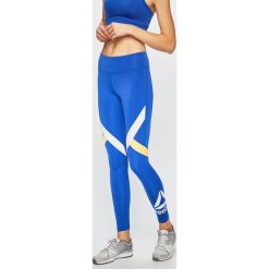 Reebok - Legginsy. Niebieskie spodnie damskie Reebok, s, z elastanu. W wyprzedaży za 129,90 zł.