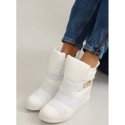 Sneakersy z gumowymi paskami CREANA. Buty sportowe damskie FunKee.pl, w paski, z tkaniny, eleganckie. Za 102,99 zł.