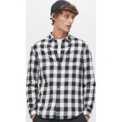 Koszula w kratę -. Koszule damskie Reserved, xl, bez wzorów, bez kołnierzyka, bez rękawów. Za 89,99 zł.