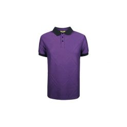 Koszulki polo z krótkim rękawem Versace Jeans B3GQA7PA / Polo Tecno Jacquard Geometrical. Fioletowe koszulki męskie Versace Jeans, m, bez wzorów, z jeansu, polo, z krótkim rękawem, krótkie. Za 399,00 zł.