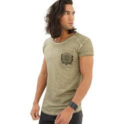 T-shirty męskie: T-shirt w kolorze khaki