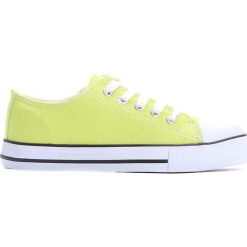 Trampki chłopięce: Limonkowe Trampki Kingcup