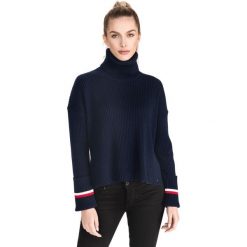 Tommy Hilfiger Hasel Sweter Niebieski. Niebieskie bluzy damskie TOMMY HILFIGER, m, bez wzorów, z bawełny, bez rękawów, bez kaptura. Za 686,95 zł.
