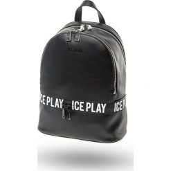 PLECAK ICE PLAY. Czarne plecaki damskie Ice Play, bez wzorów, ze skóry ekologicznej. Za 431,40 zł.