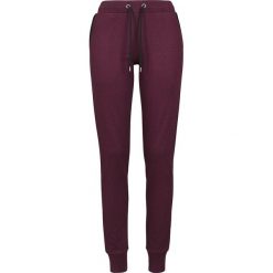 Spodnie damskie: Urban Classics Ladies Athletic Melange Jogpants Spodnie dresowe odcienie burgundu