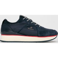 Gant - Buty Linda. Niebieskie buty sportowe damskie GANT, bez wzorów, ze skóry, sportowe. Za 399,90 zł.