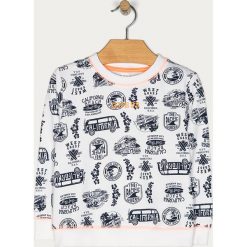 Guess Jeans - Bluza dziecięca 98-122 cm. Szare bluzy chłopięce Guess Jeans, z aplikacjami, z bawełny, bez rękawów, bez kaptura. Za 179,90 zł.