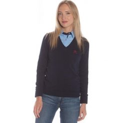 Polo Club C.H.A sweter damski XL ciemnoniebieski. Niebieskie swetry damskie Polo Club C.H..A, xl, bez wzorów, bez rękawów, bez kaptura. W wyprzedaży za 239,00 zł.